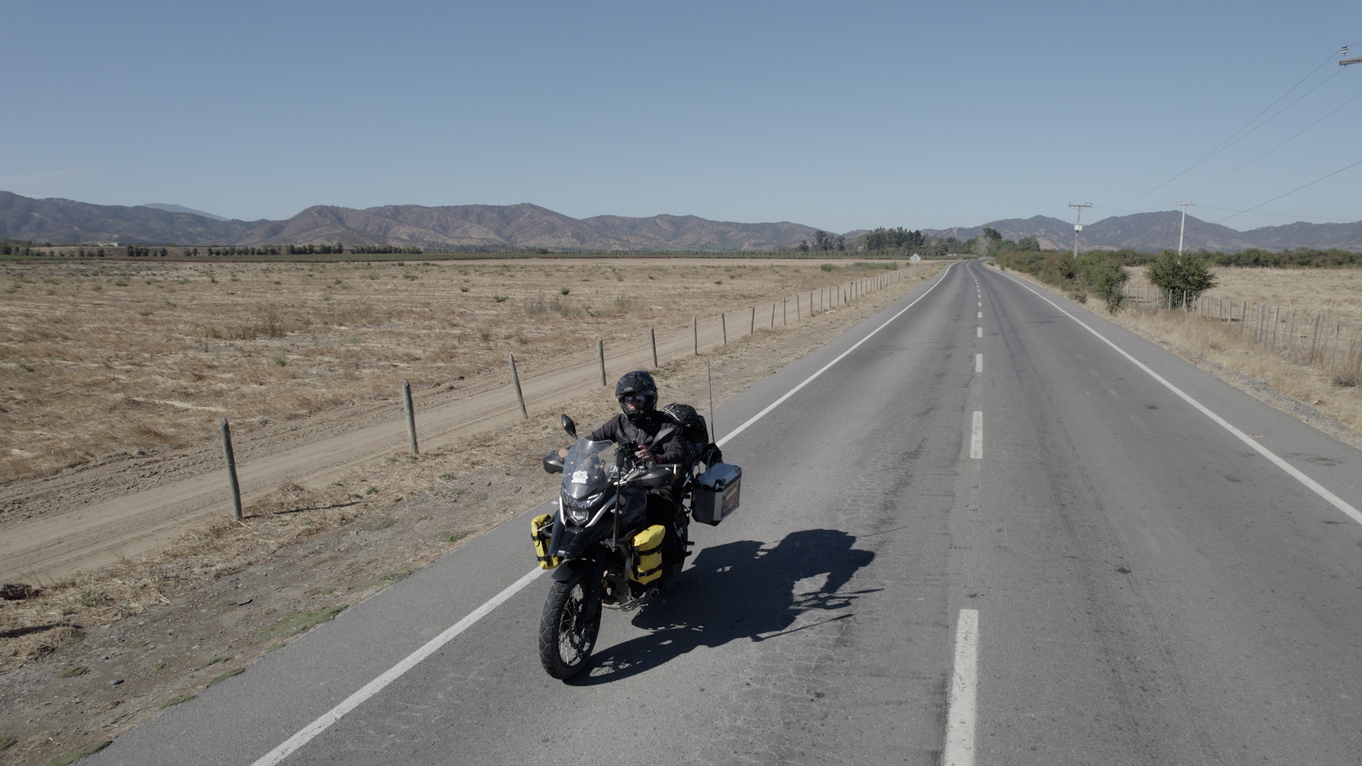 Ruta orgánica en moto